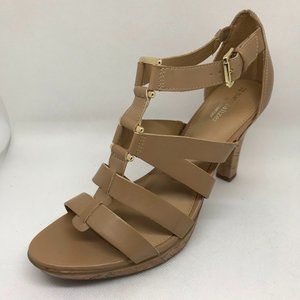 Naturalizer N5 Comfort  Natural Beige Dressy Strappy Sandal Stiletto